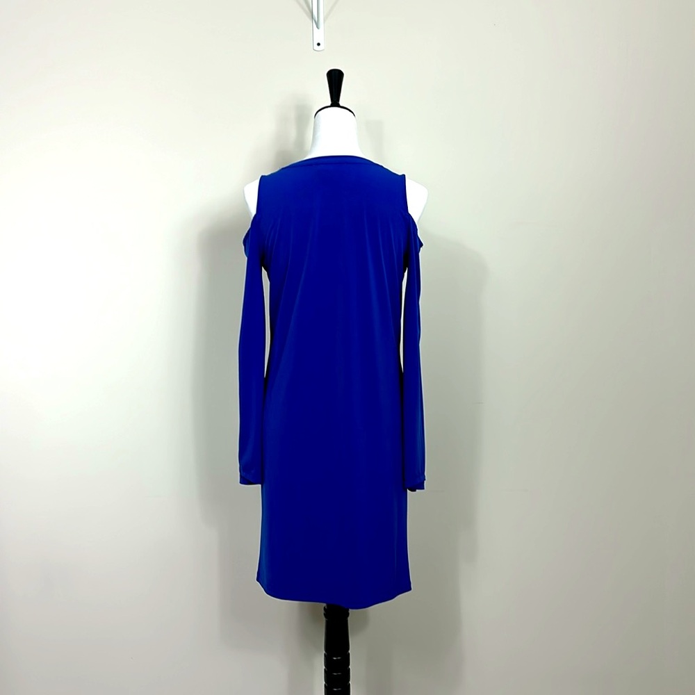 Michael Michael Kors Blue Solid Matte Jersey Cold… - image 3